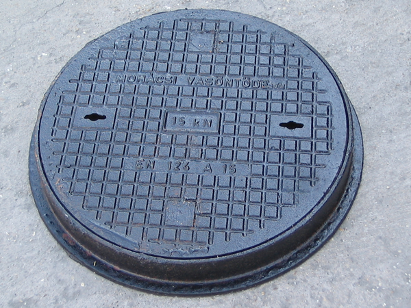 Aknafedlap kerek 500mm A15 Mohácsi