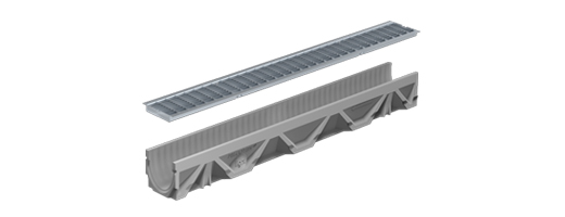 Beton folyóka  B125 kN terheléssel LIGHT- BG FILCOTEN